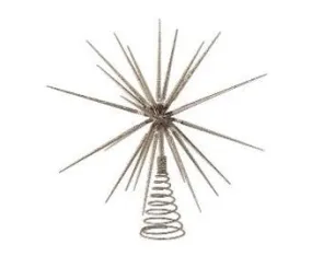 16" Starburst Tree Topper- Foldable Silver MTX68315