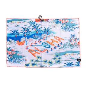 Aloha Hawaii Golf Towel - White