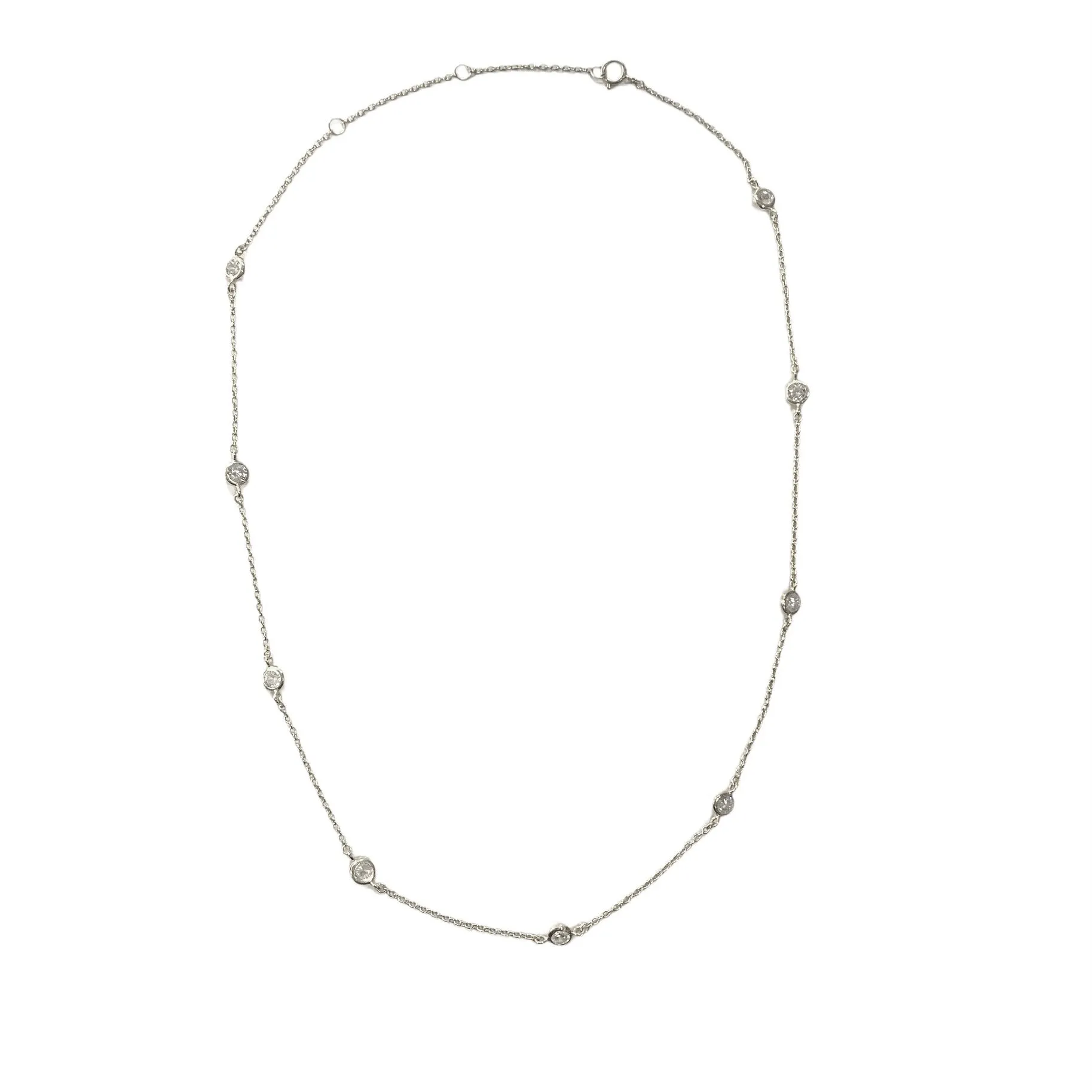 Amy Bezel Eternity 18” Necklace