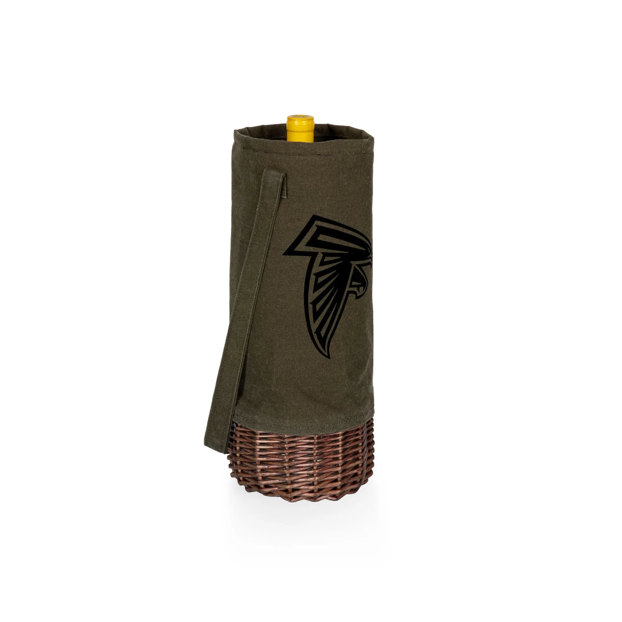 Atlanta Falcons - Malbec Insulated Canvas and Willow Wine Bottle Basket