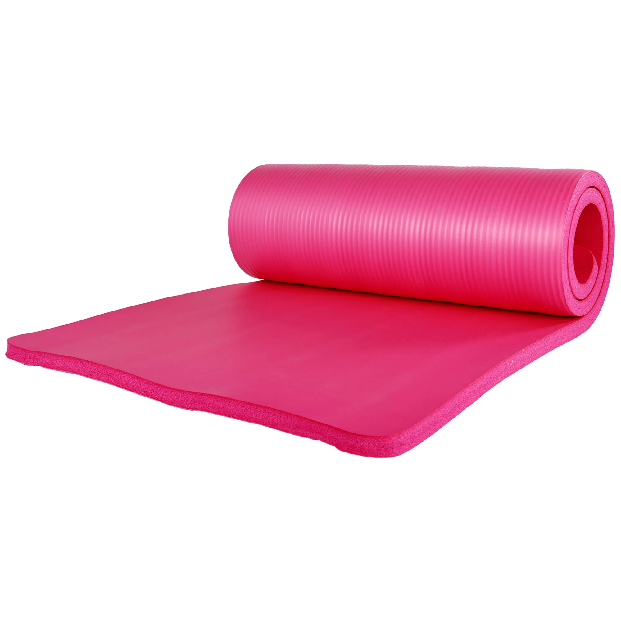 BalanceFrom 71"x24" Anti Tear Yoga Mat w/Strap, Knee Pad & Blocks,Pink(Open Box)