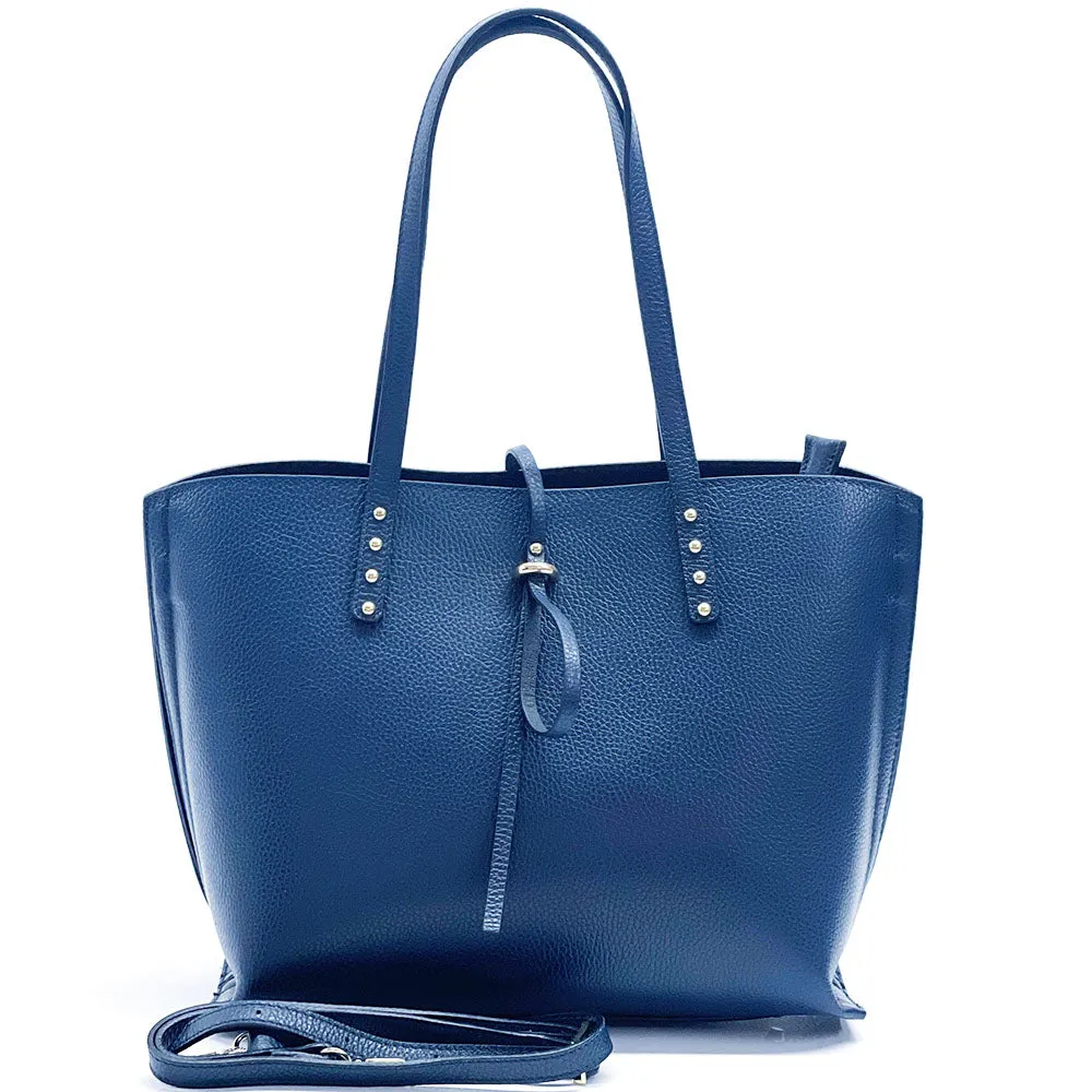 Belinda leather shopping bag