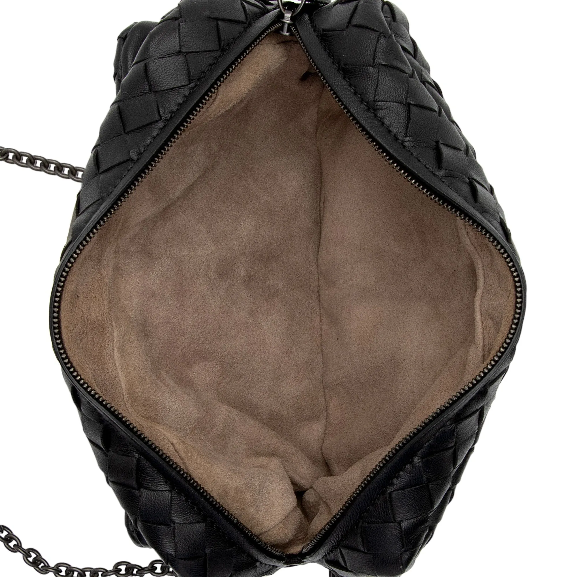 Bottega Veneta Intrecciato Nappa Olimpia Mini Chain Bag (SHF-5RIEaO)