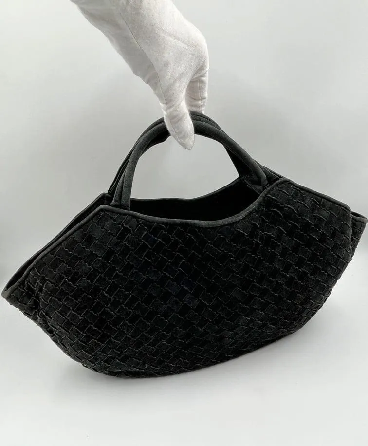 Bottega Veneta Intrecciato suede tote