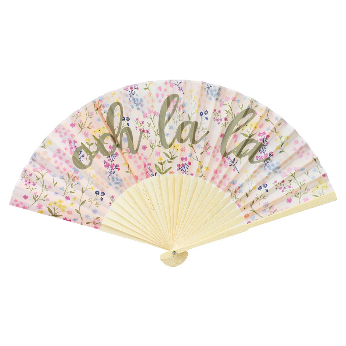 Bride Vibes 'Ooh La La' Floral Fan