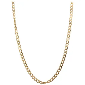 Cable Chain Necklace, 14 Karat Yellow Gold