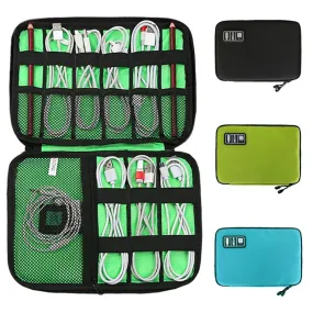 Cable Organizer Storage Bags System Kit Case for USB Data Cable Earphone Wire Pen Power Bank Portable Gadget Devices Travel Bags