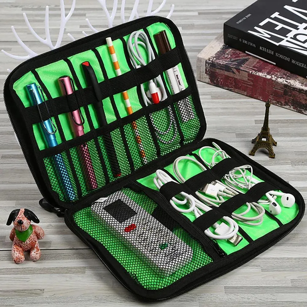 Cable Organizer Storage Bags System Kit Case for USB Data Cable Earphone Wire Pen Power Bank Portable Gadget Devices Travel Bags