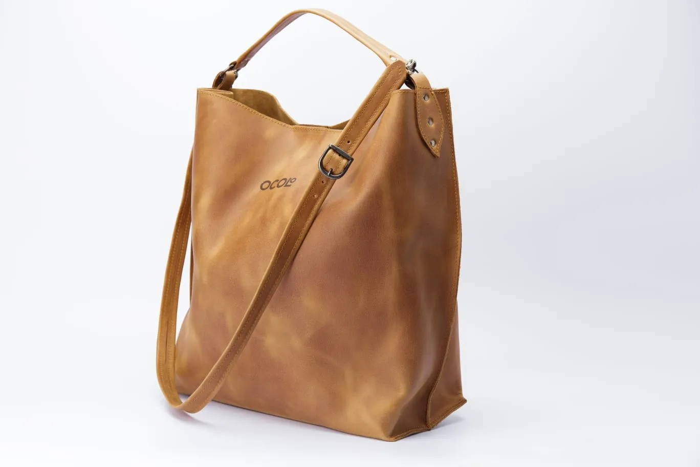 Camel Tote Leather Bag