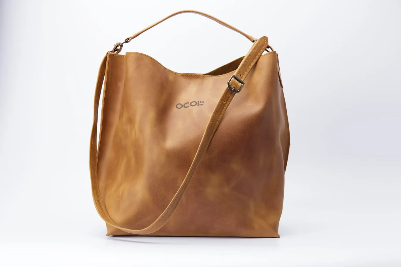 Camel Tote Leather Bag