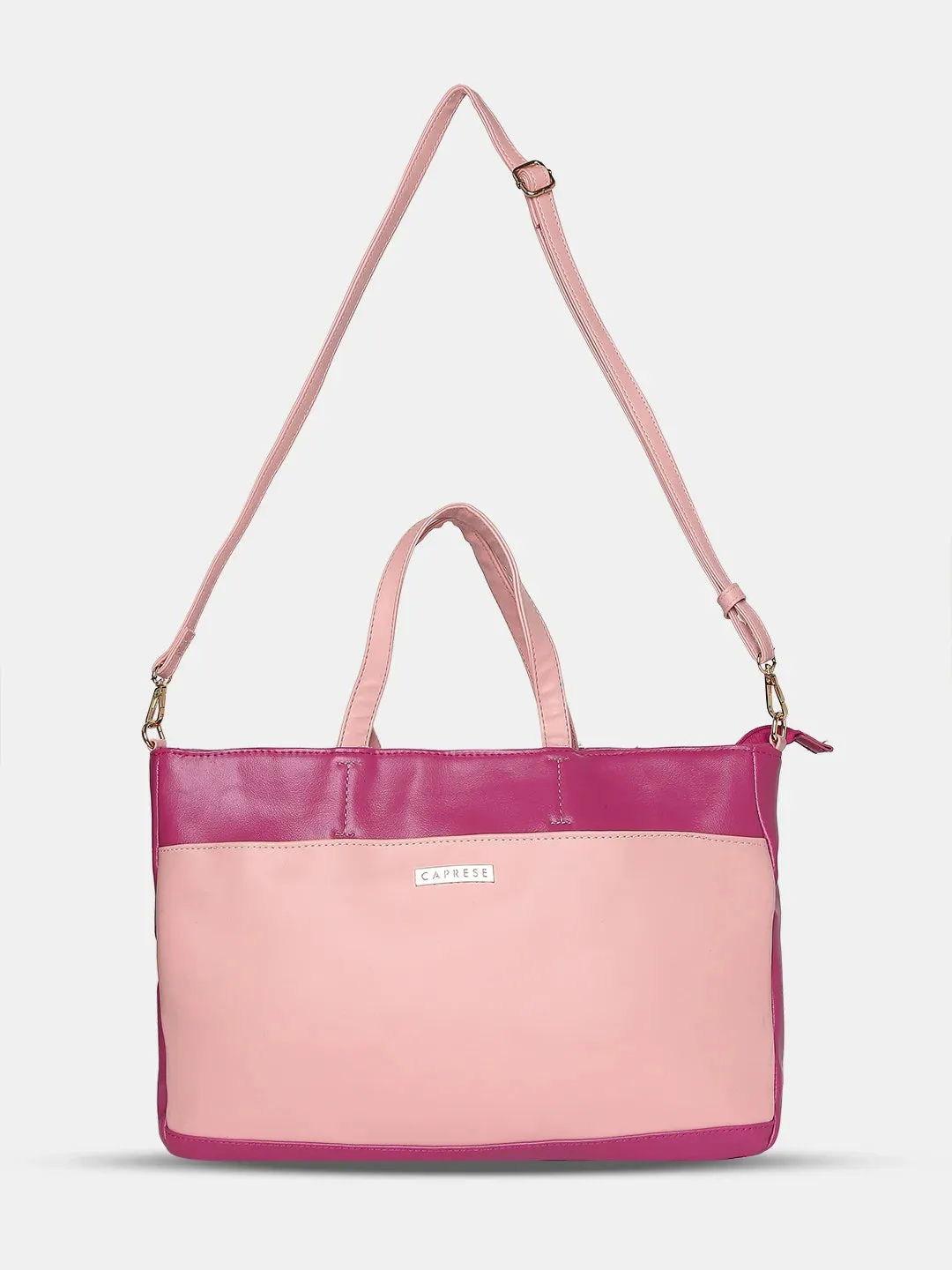 Caprese Ollie Laptop Satchel Large Fuchsia