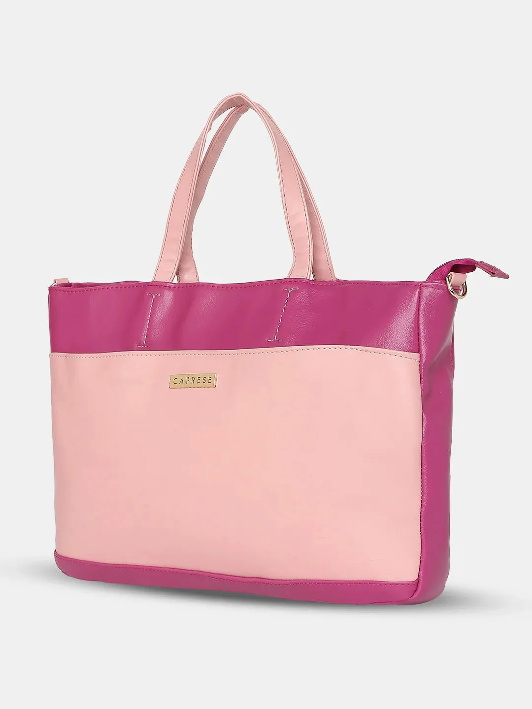 Caprese Ollie Laptop Satchel Large Fuchsia