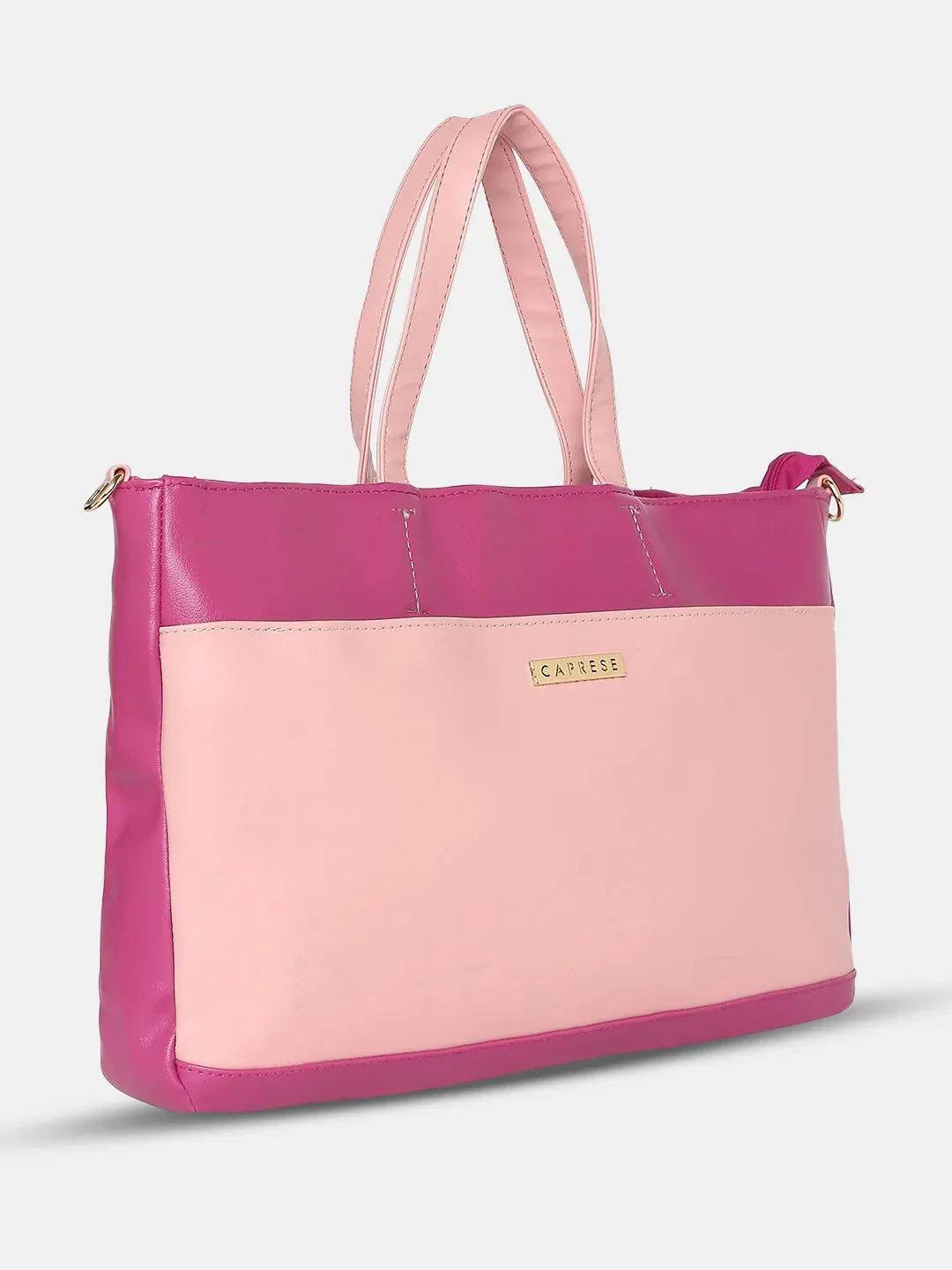 Caprese Ollie Laptop Satchel Large Fuchsia