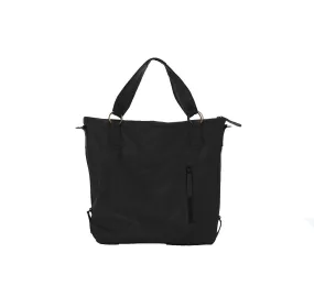 ChristiLe01 Black Leather Tote - Travel Bag