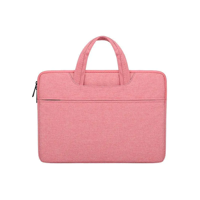 Custom Logo Waterproof Business Computer Laptop Bag Sleeve-Pink