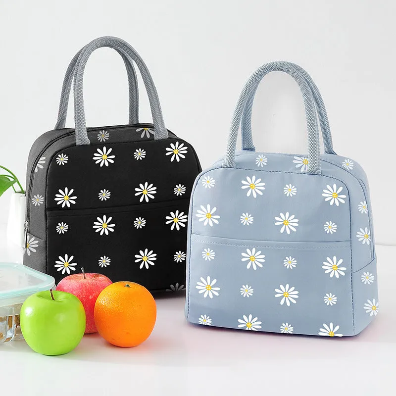 Daisy Office Workers Portable Bag, Student Lunch Box Bag, Lunch Bag, Thermal Insulation Bag, Cold Insulation Bag