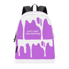 DCYG DRIP White & Pink  Cotton Backpack