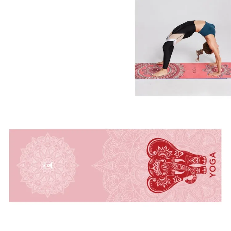 Eco-Friendly Portable Yoga Mat Towel with Non-Slip Design, Size: 185 x 63cm