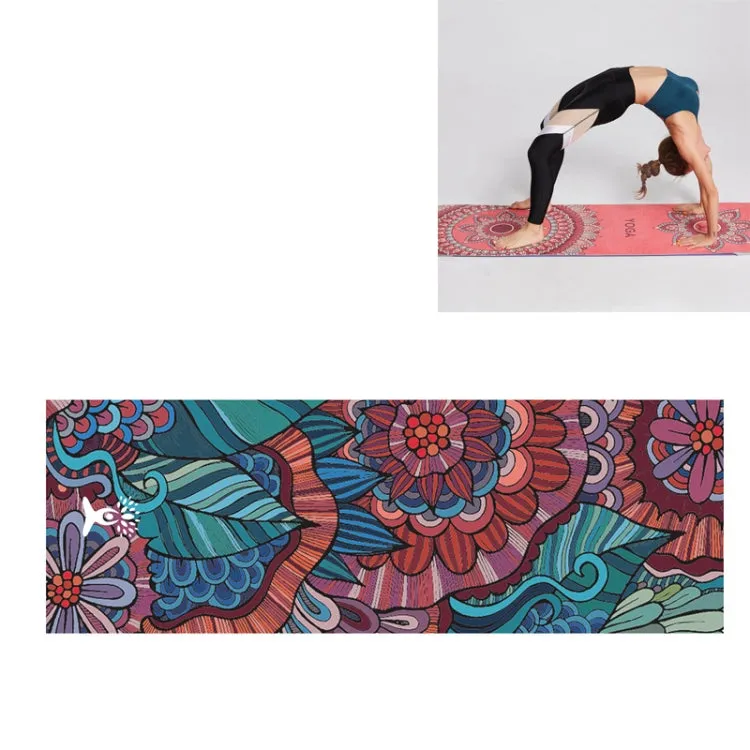 Eco-Friendly Portable Yoga Mat Towel with Non-Slip Design, Size: 185 x 63cm