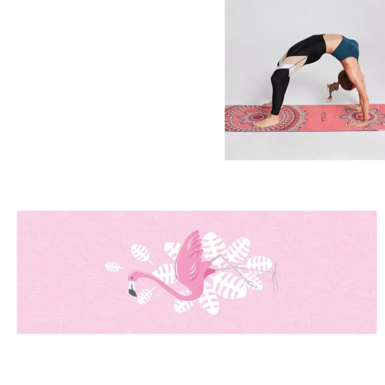 Eco-Friendly Portable Yoga Mat Towel with Non-Slip Design, Size: 185 x 63cm