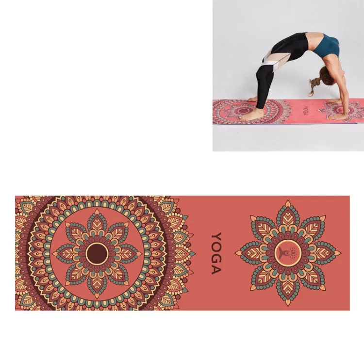 Eco-Friendly Portable Yoga Mat Towel with Non-Slip Design, Size: 185 x 63cm