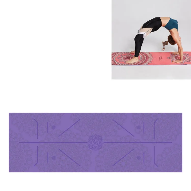 Eco-Friendly Portable Yoga Mat Towel with Non-Slip Design, Size: 185 x 63cm