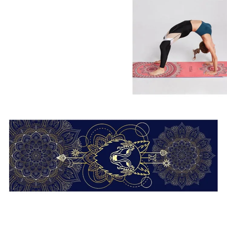 Eco-Friendly Portable Yoga Mat Towel with Non-Slip Design, Size: 185 x 63cm