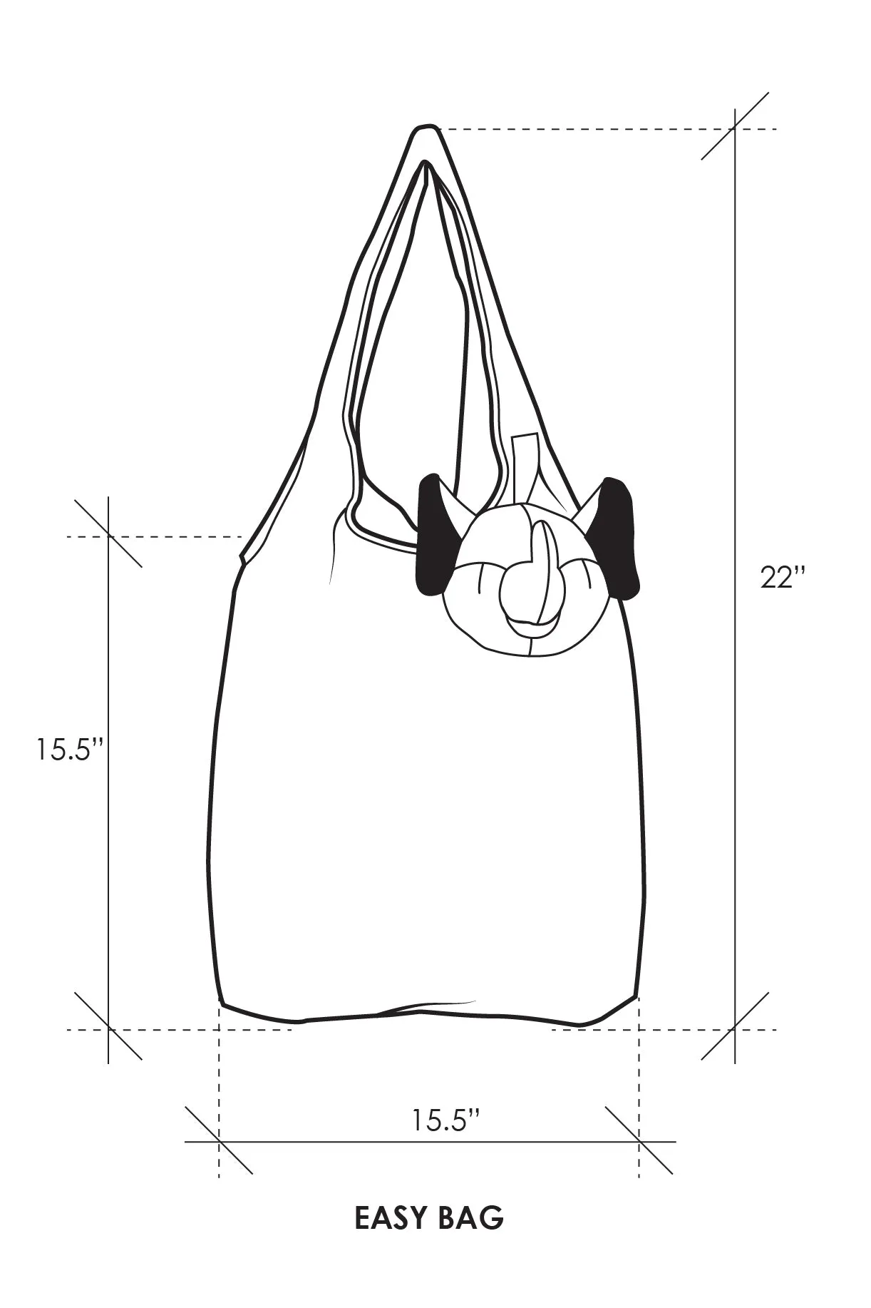 ELEPH EASY BAG CHALU : Black / White