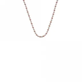 Emozioni 18"  Silver and Rose Gold Bead Chain CH019