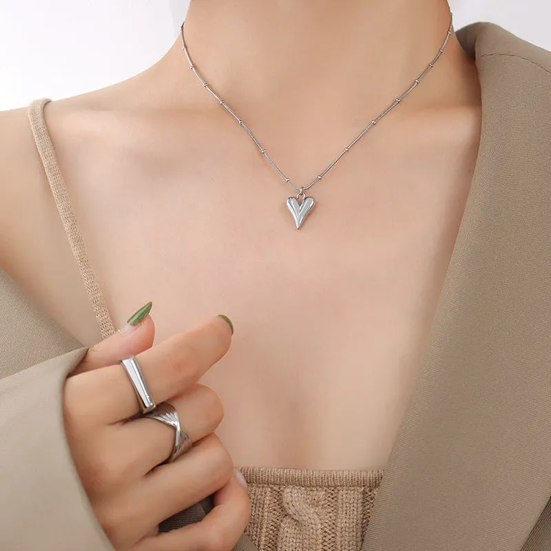 Exquisite Heart Shaped Versatile Pendant Necklace