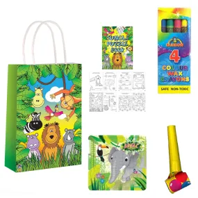 Filled Jungle Themed Party Bags - Pack of 100