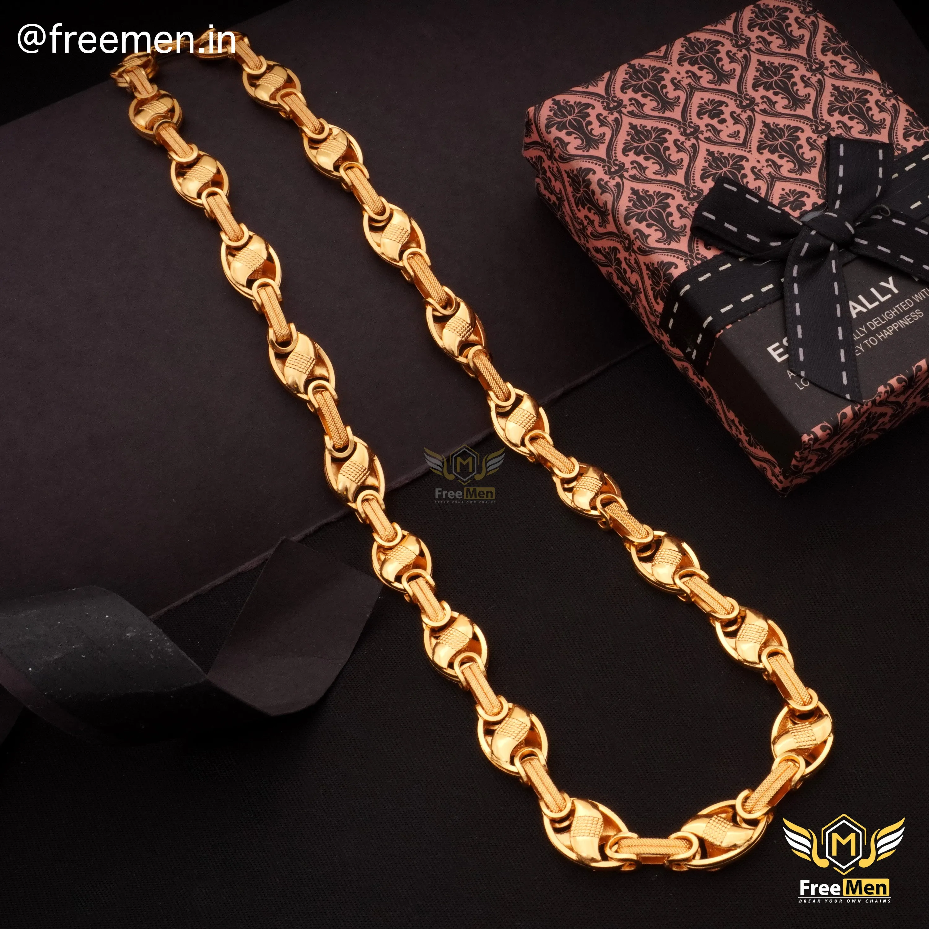 Freemen Beautiful lotus Link OBO Stylish Chain - FM374