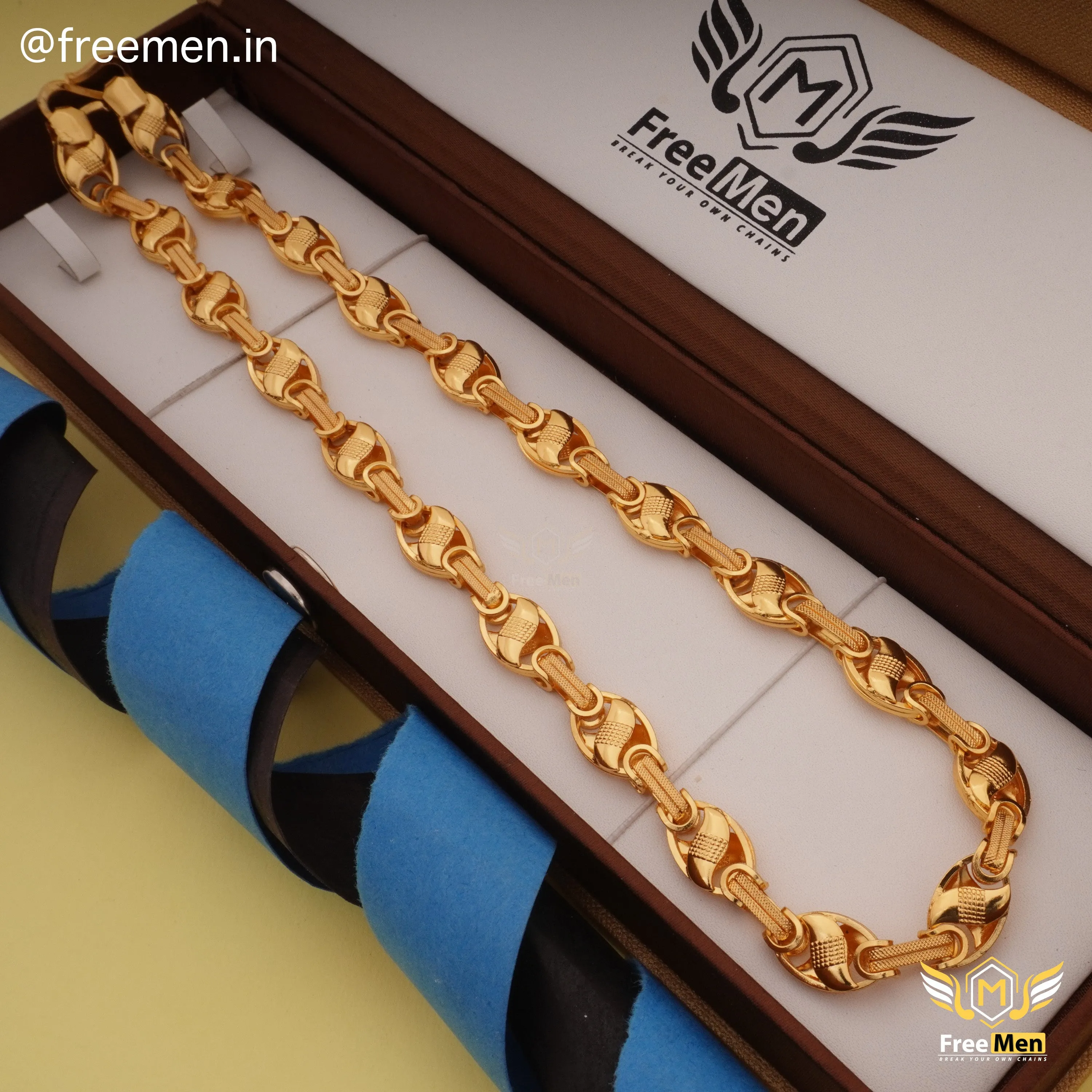 Freemen Beautiful lotus Link OBO Stylish Chain - FM374