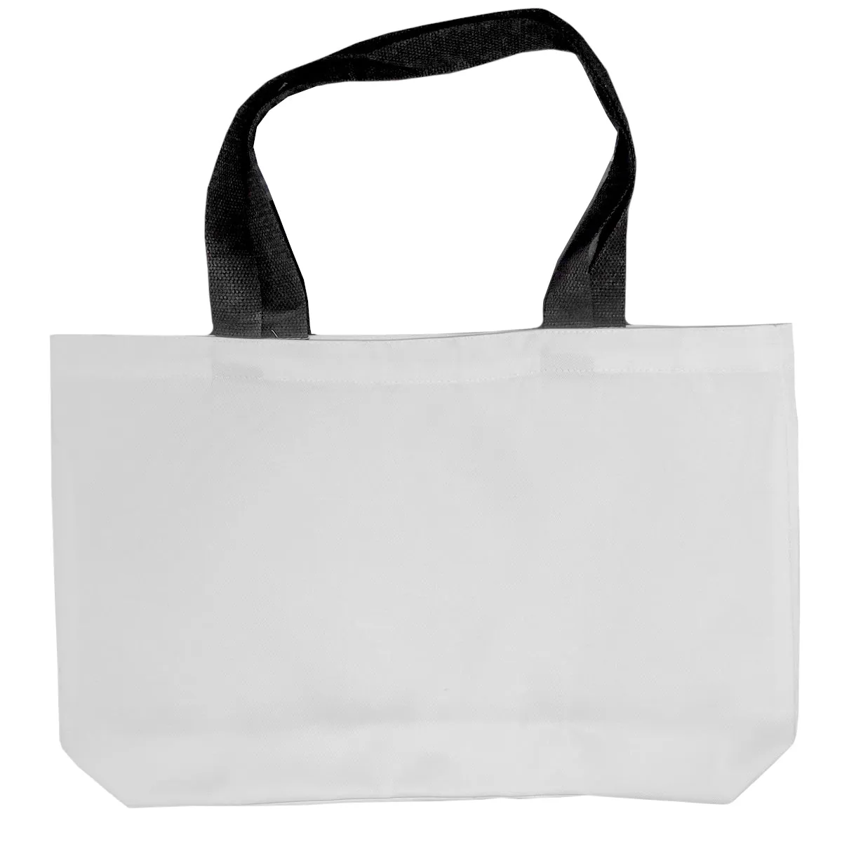 FULL CARTON - 50 x Shopping Bags with Black Handles - 30cm x 47cm