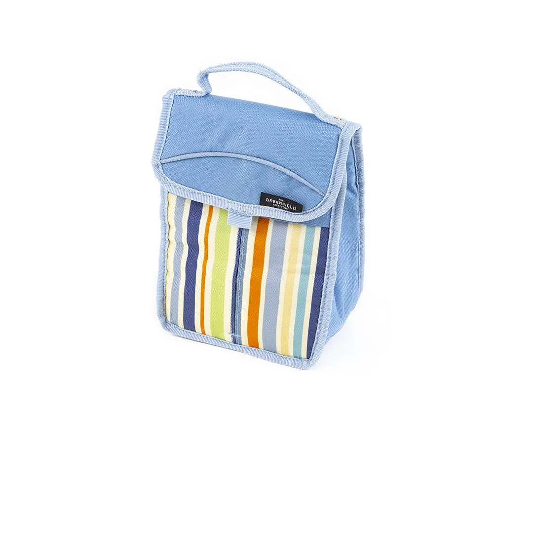 Greenfield Collection Sky Blue Folding Lunch Cool Bag