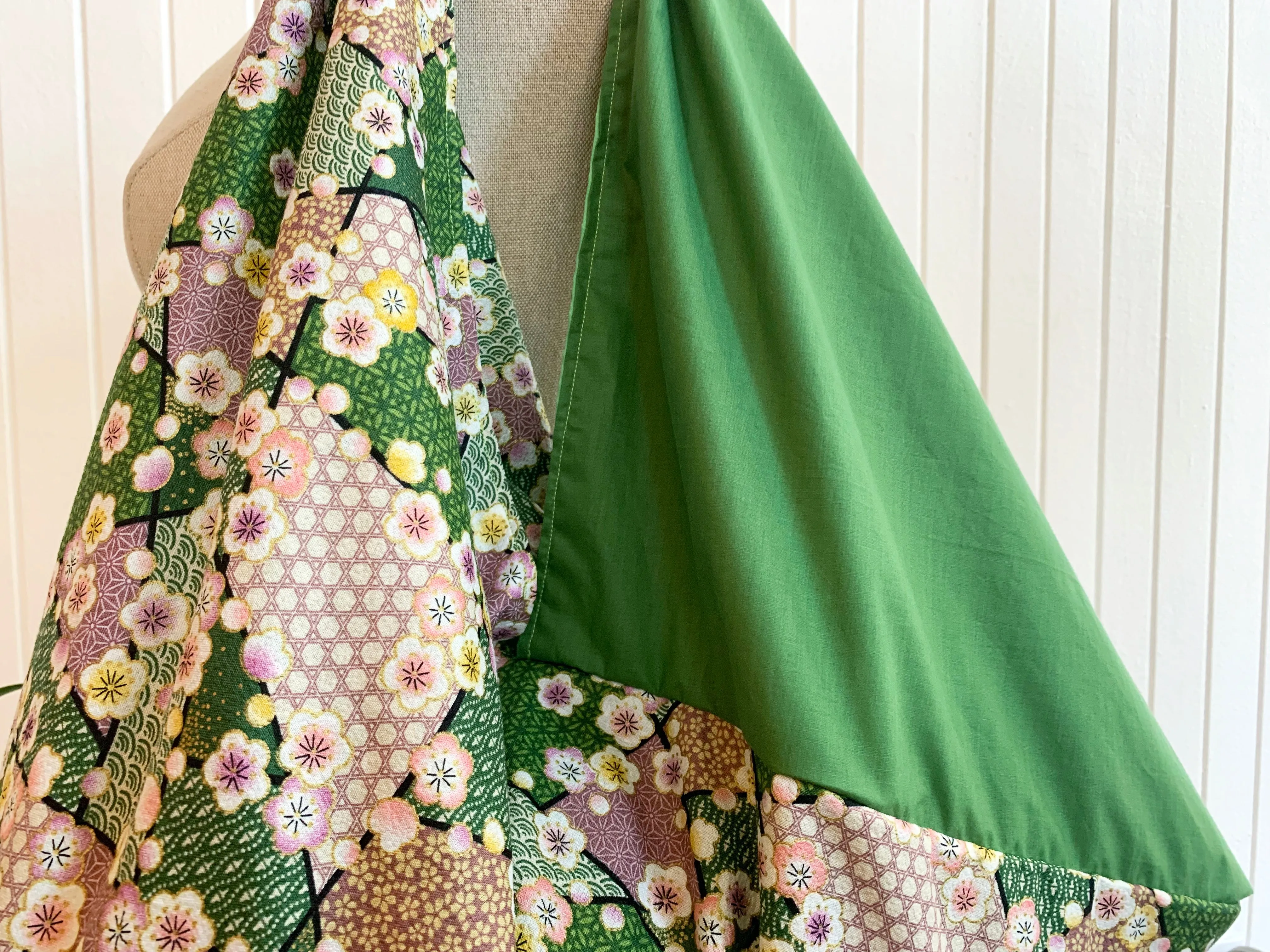 *Handmade* Origami bag | Market bag | Sakura (Green)