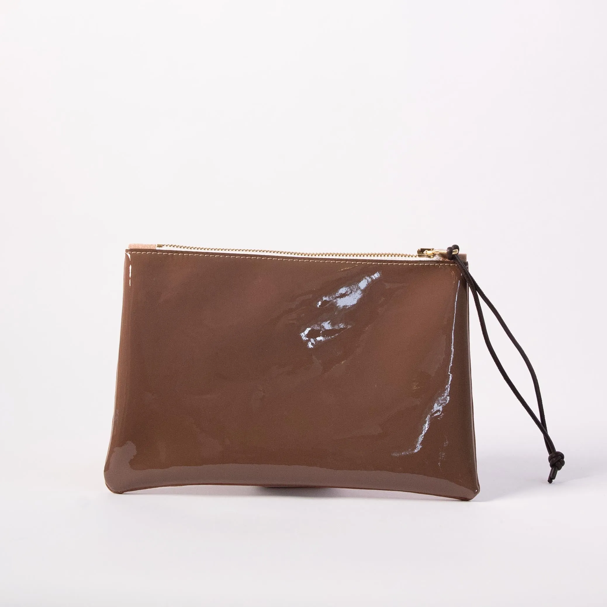 Harpers Italian Leather Pouchette in Brown combo