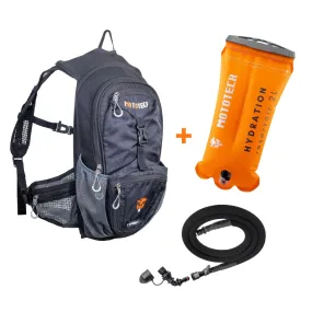 Hydration Reservoir Water Bladder - 2L   Stealth Hydration Backpack with Rain Cover - 8L Combo