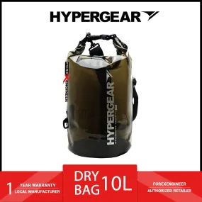 HyperGear 10L Dry Bag - IPX6 Waterproof Specification - Smokey Black (Barcode: 301150 )