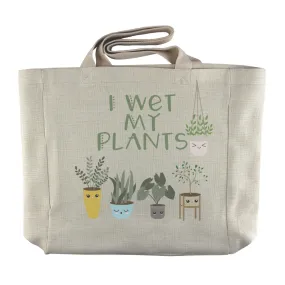 I Wet My Plants | Houseplant Themed Reusable  Grocery Tote