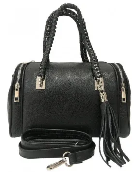 Italian Leather Shoulder Bag-Crossbody Strap