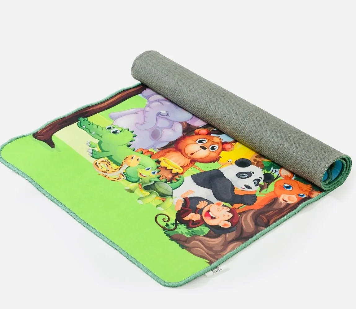 Jungle friends kids yoga mat