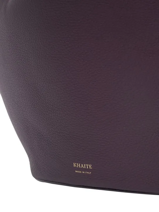 Khaite   Medium Lotus leather tote bag 