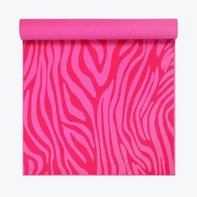 Kids Pink Zebra Yoga Mat (4mm)