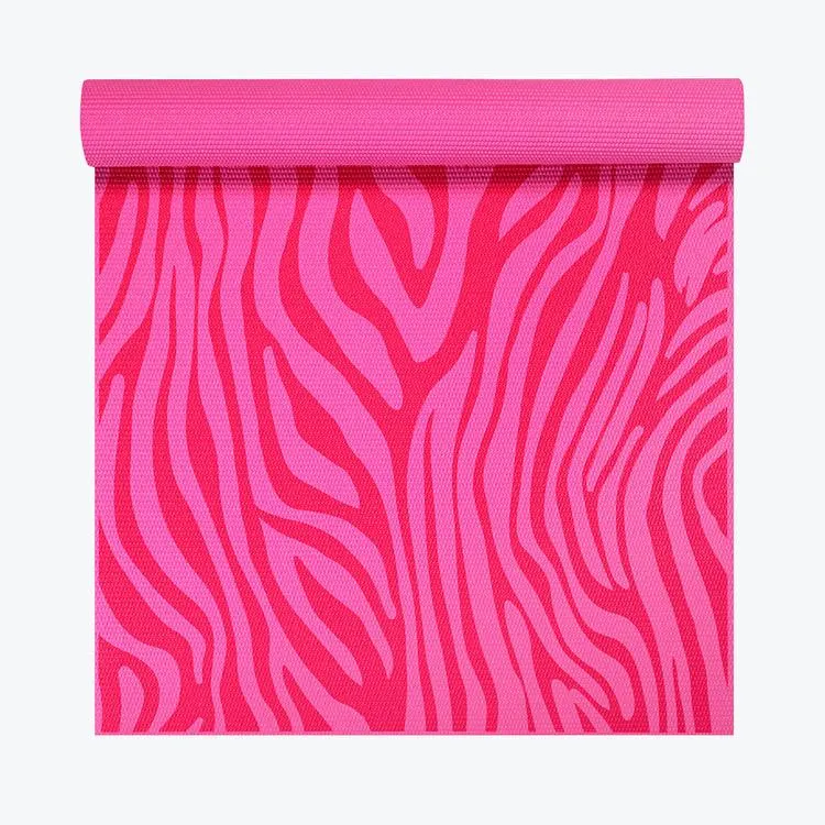 Kids Pink Zebra Yoga Mat (4mm)