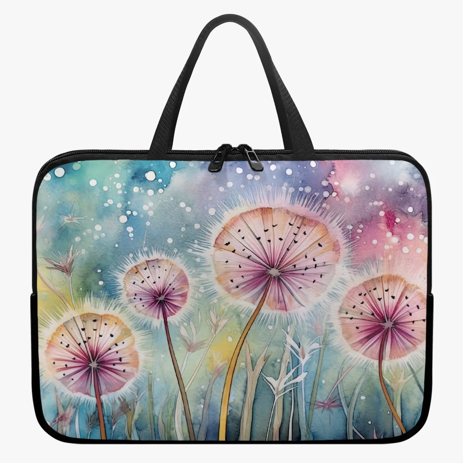 Laptop Sleeve with handles - Dandelions