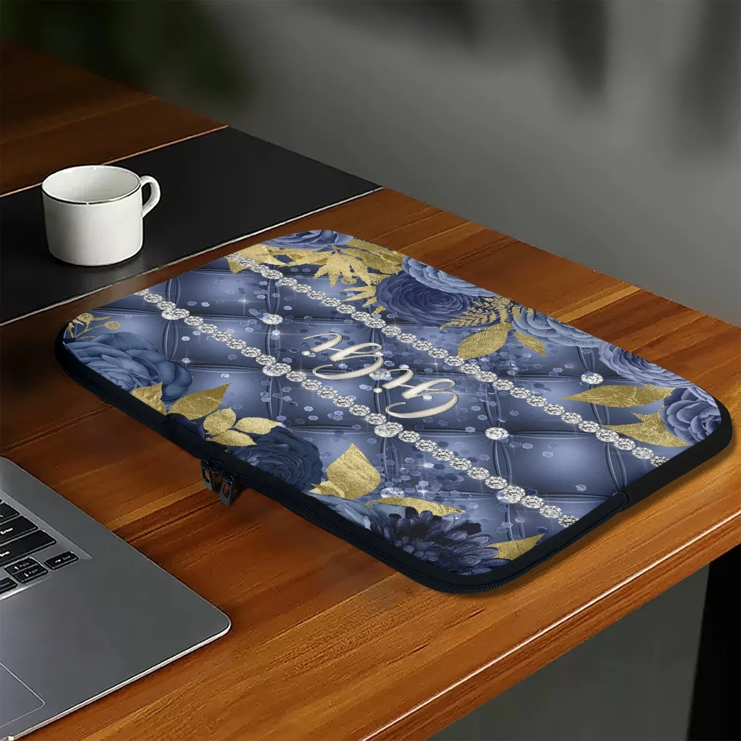 Laptop Sleeve - without handles - Navy Floral - GiGi