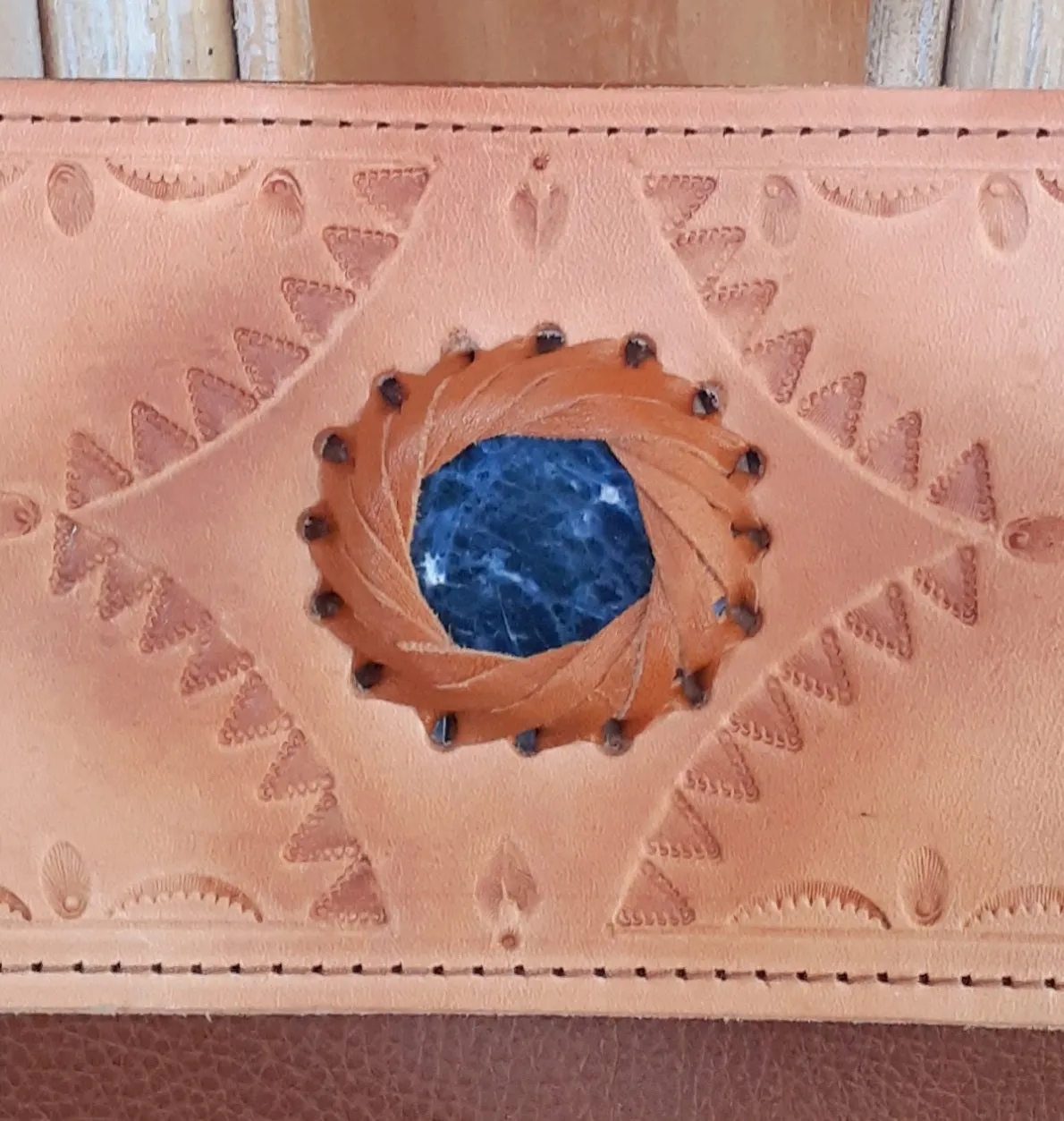 Leather Gemstone Bag