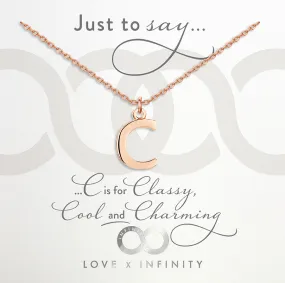 LXI Alphabet Pendant 'C'