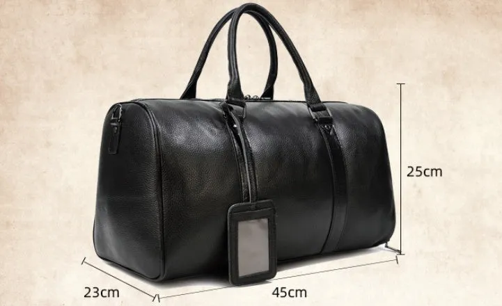 Lychee pattern vintage handbag for men